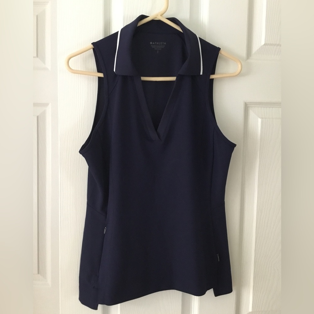 Athleta collared golf top
